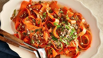 Recipe: Asian Carrot Salad with Ginger Peanut Dressing - Lite, Tasty