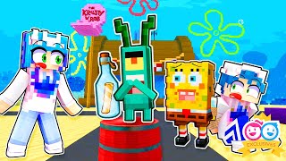 We Had To Stop Plankton From Stealing The Krabby Patty Secret Formula! (Spongebob Minecraft) 🍔