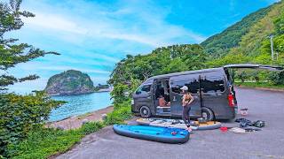 Fishing & Van Camping Trip in Tohoku & Sado | Caravan Turned Into a Secret Base