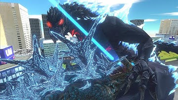 Blue Supercharged Godzilla Minus One VS. Nemesis Godzilla! - Animal Revolt Battle Simulator