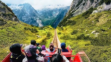 The Steepest Alpine Roller Coaster in Europe - Gelmerbahn Switzerland 🇨🇭