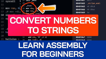 Convert Integers to Strings in Assembly | Tutorial for x86-64 Machine Code & Assembly Programming