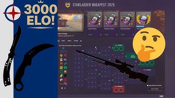 CS2 Budapest Major Pickems - 3000 ELO player