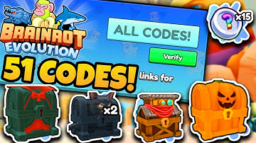 All NEW Working Codes In Brainrot Evolution Update! (51 Codes!)