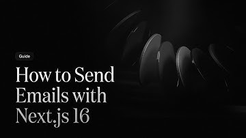 How to use send emails with Next.js 16