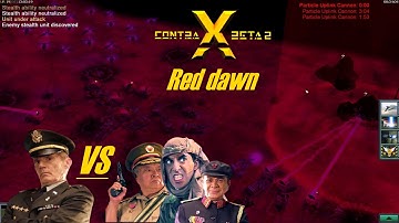 C&C Generals Contra X Beta 2 (1 VS 3 Insane AI, Red Dawn)
