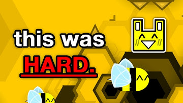 Building a BEE themed part in Geometry Dash