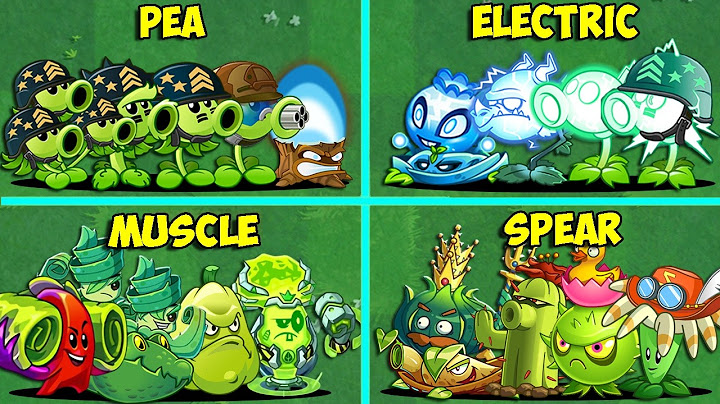 Random 21 Team 5 Plants Vs All Zombies - Who Will Win? - Pvz 2 Team Plant vs Team Plant