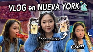 VLOG en Nueva York | Comprar Iphone nuevo, ver mis mejores amigas y probar comida rica👭🏼💖🍁🍕🌽🍦