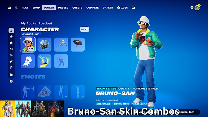 Bruno-San Skin Combos (Fortnite Battle Royale)