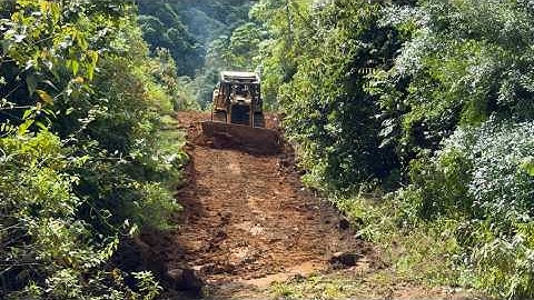 The Excellence of the CAT D6R XL Bulldozer Operator in Clearing Forest Paths in a Short Time...!!