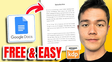How to Format a Book for FREE in Google Docs for Amazon KDP
