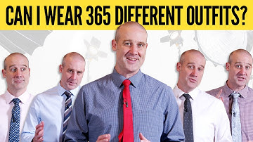 The fewest items of clothes to never repeat an outfit.