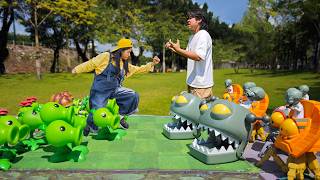 PLANTS VS ZOMBIES:Big, Medium And Small Super Zombies Fighting (Zombie King Trio).