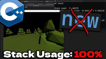 I made a C++ game ENTIERLY on the STACK