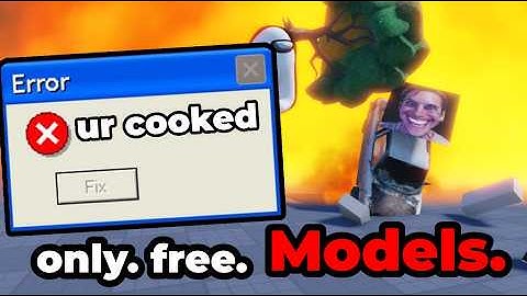 I Tried Making a Roblox Game With ONLY Free Models…