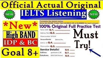 IELTS LISTENING PRACTICE TEST 2025 WITH ANSWERS | 03.12.2025