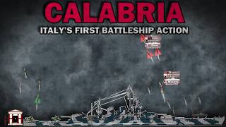 Italy's First Battleship Engagement of WW2: The Battle of Calabria, 1940 - Animated