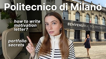 🎓 How I got into Politecnico di Milano: ALL documents explained (portfolio, motivation letter, tips)