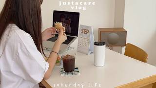 saturday life vlog 🍎🧸🍞⌇apple sandwich, easy but delicious!,  how I boost dopamine
