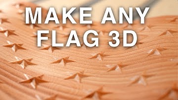 Making a CNC Carved Wavy Flag w/ Carbide Create Pro