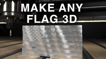 Making a CNC Carved Wavy Flag w/ Carbide Create Pro
