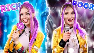 أصبحنا نجمات كيبوب! تحول غني مقابل فقير إلى رومي، ميرا، وزوي