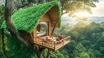 How I Built a Safe Tree Shelter in 15 Days and Lived on Food from Nature