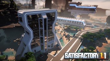 Futuristic Looking Radio Control Factory | Satisfactory 1.1