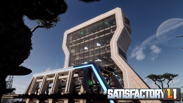 Futuristic Looking Radio Control Factory | Satisfactory 1.1