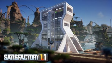 Futuristic Looking Radio Control Factory | Satisfactory 1.1