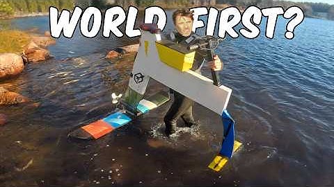 3D Printed Hydrofoil Bike First Testing