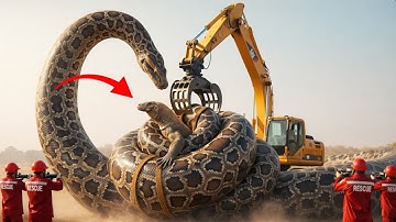 Brave Heroes Rescue Lonely Buffalo from Ferocious Giant Monitor Lizard Attack 🦎🐃