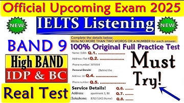 IELTS LISTENING PRACTICE TEST 2025 WITH ANSWERS | 13.11.2025