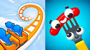 Runner Coaster vs Fork N Sausage - All Levels SpeedRun Gameplay Android iOS Ep2