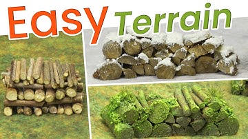 How to Make Realistic Miniature Firewood Stacks for Free!