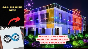 PX2000W: Smartest WiFi Pixel LED Controller | 2000 LEDs | MultiLanguage Text + App + Any Size Setup!