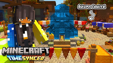 Welcoming Autumn in My Modded Minecraft World 🍂 Time Synced