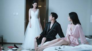 On the eve of the wedding, the bride catches her fiancé with her best friend and breaks down.