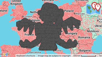 Bad Apple in GeoGuessr map editor (map-making.app)