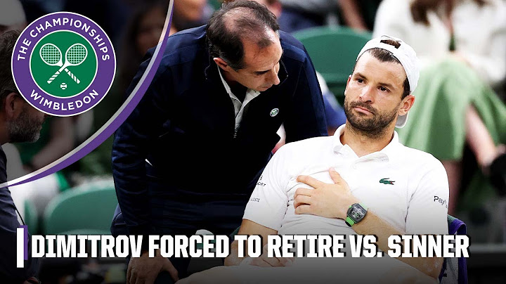 Grigor Dimitrov FORCED to retire after injury vs. Jannik Sinner in Round 4 | Wimbledon Highlights