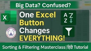 🚀 Master Excel Sorting & Filtering in Hindi | Advance Excel Tricks 💻