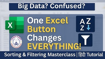 🚀 Master Excel Sorting & Filtering in Hindi | Advance Excel Tricks 💻