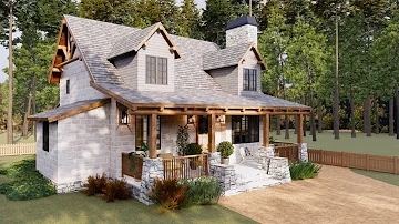 33'x24' (10x7m) Cozy Cottage Farm House: Warmth, Functionality, and Rustic Charm