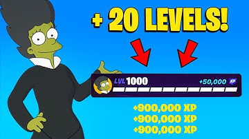 NEW BEST *NO TIMER* FORTNITE XP MAP to FARM & LEVEL UP FAST in SEASON SIMPSONS ! (875,000!)