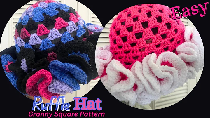 Easy Crochet Bucket Hat with Ruffles