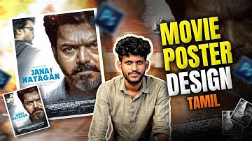 How to Create a JANA NAYAGAN Movie Poster Design in Photoshop | Tamil Step-by-Step Tutorial !
