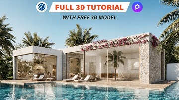 Complete D5 Render SketchUp Exterior Tutorials | Full Project Rendering