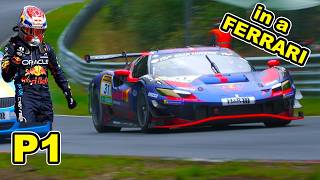 MAX VERSTAPPEN WINS at the NÜRBURGRING in a FERRARI! Race Highlights, Crashes & Action NLS 9
