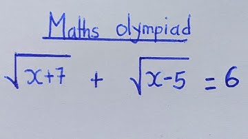 Maths olympiad | Algebra problems | A nice radical maths olympiad question